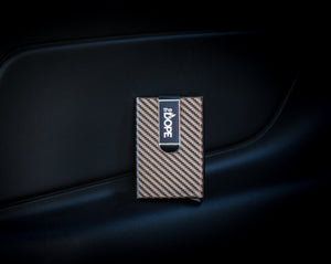 Gold carbon fiber wallets