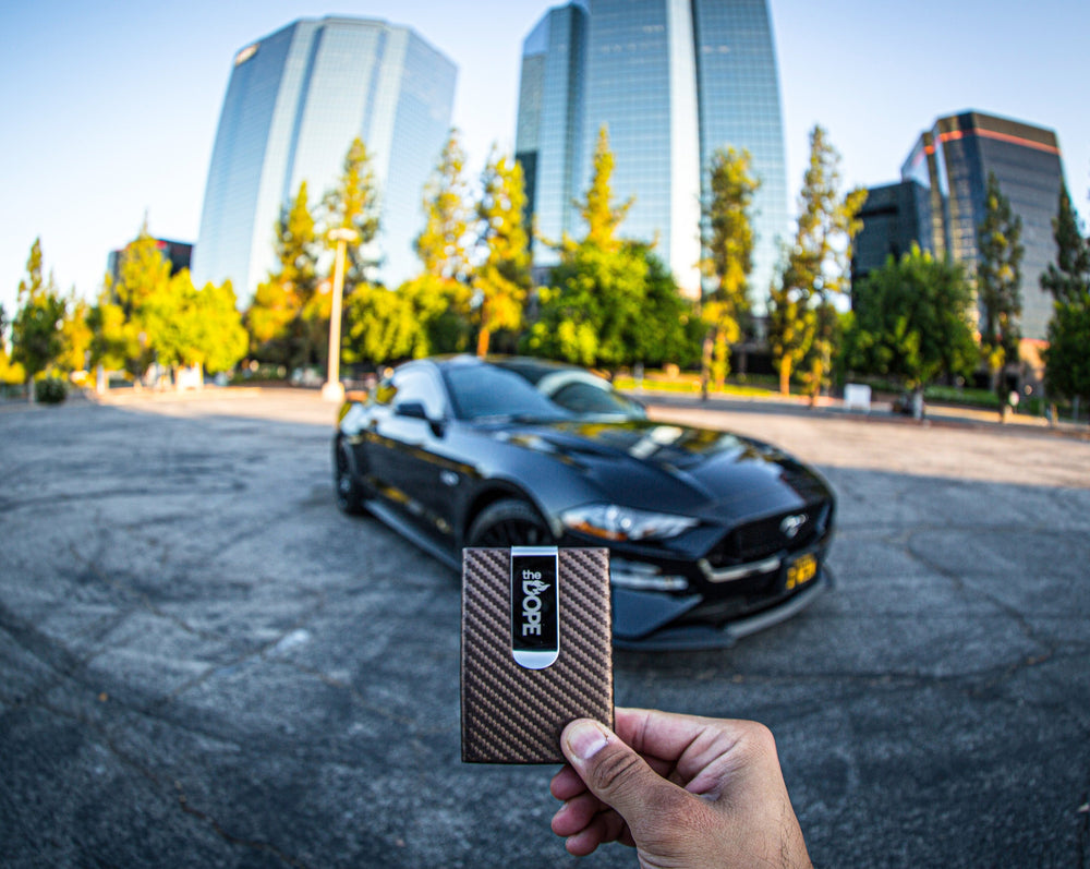 'Gold Chocolate' Carbon Fiber Wallet