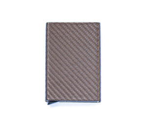 Gold carbon fiber wallets